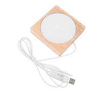 KONTONTY Elegant LED Small Night Lamp with Colorful Practical Bedside and Desktop Light for Bedroom Party and Warm Ambient Lighting Square Design