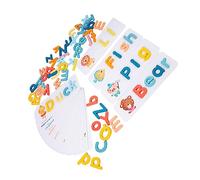 KONTONTY English Spelling Game Educational Letter Matching with Upper Lower Case Letters Double Sided Flashcards Fun Learning for Boys Compact Safe Design