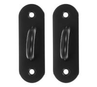 KONTONTY Exercise Anchor Black 2pcs Stainless Steel Wall Mounted Heavy Duty | Indoor and Outdoor Use, Wear Resistant Build, Easy Install for Swings and Heavy Objects