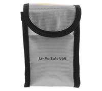KONTONTY Explosion-Proof Fireproof Lithium Battery Protective Bag with Heat-Resistant PVC and Non-Woven Fabric, Portable Sealed Storage Pouch for Lipo Batteries Suitable for Outdoor