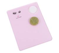 KONTONTY Eyelash Grafting Pad with Green Jade Plate, Lash Extension Holder Tool for Professional Eyelash Extension Application and Display, Pink Lash Gasket for Salon and Home Use
