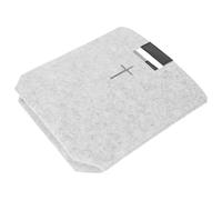 KONTONTY Felt Bible Tote Bag with Handle and Cross Pattern | Simple Faith Themed Style, Sturdy Long Term Use, for Women, Teachers, Students, Camping and Shopping