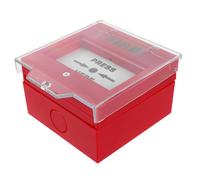 KONTONTY Fire Emergency Alarm Button with Broken Glass Reset Dual Function for Access Control System High Sensitivity Manual Exit Release for Security and Fire Protection in Homes and