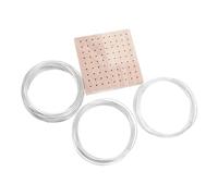 KONTONTY Flexible Aluminum Sculpting Wire with Wood Base Lightweight Bendable Armature Wire for DIY Clay Modeling Floral Stem Crafting and Doll Skeleton Support