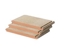 KONTONTY Foldable Triangle Cat Scratching Board Six-sided Corrugated Cardboard Scratch Pad for Indoor Cats Detachable Portable Home Accessory