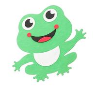 KONTONTY Frogs Wall Sticker Felt Bedroom Sticker Light Green Cartoon Frog Decal No Sticky Residue Easy to Remove for Teens Home Bedroom Wall Decor