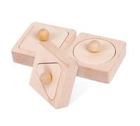 KONTONTY Geometric Shape Matching Toys Sorting Blocks Toy Educational Cognitive for Boys and Girls Shape Matching Games