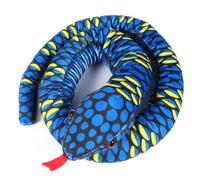 KONTONTY Giant Plush Snake Stuffed Animal Realistic Design Soft Filling Tricky Snake for Home Decoration Fun present for Adults