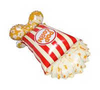 KONTONTY Giant Popcorn Foil Balloon Reusable Standing Decoration for Carnival Halloween Circus Party Birthday Christmas Photo Prop