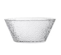 KONTONTY Glass Salad Bowl 1.6l Irregular Pattern for Dessert and Fruit