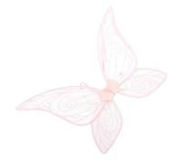 KONTONTY Glowing Butterfly Wing Fairy Cosplay Prop with Light Elegant Pink Performance Wings for Adults and Lightweight Decorative Accessory for Festival Party Stage Dressing Up