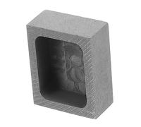 KONTONTY Graphite Ingot Mold for Gold and Copper, Metal Casting Mould Good Thermal Stability and Conductivity, for Metal Melting and Teaching, Black Graphite Casting Moulds