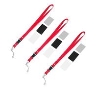 KONTONTY Grey White Black Card Photography Accessory 9 Pieces Plastic Exposure Calibration Cards with Neck Lanyard for Dslr Camera Light Metering and Accurate Colour Balance