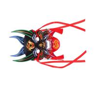 KONTONTY Hand Painted Chinese Full Face Mask Traditional Artisan Craftsmanship for Halloween Mardi Gras Carnival Cosplay Party Decorations Lightweight Unique Cultural Heritage Design