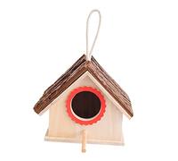KONTONTY Hanging Bird Nest Birdhouse Wooden Nest Home Decor Garden Ornament Random Color