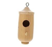 KONTONTY Hanging Hummingbird House Outdoor Garden Nest Miniature Decoration for Balcony Safe Comfortable Hummingbird Shelter Rustic Style Birdhouse for Nature