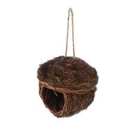 KONTONTY Hanging Woven Bird Nest for Outdoor Garden Natural Color Random Selection for Bird Feeding and Nesting Decoration