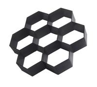 KONTONTY Hexagon Plastic Path Maker Mold for DIY Garden Paving Reusable Cement Brick Molds for Walkways Patios and Courtyards Easy to Use No Special Skills Required