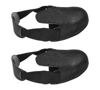 KONTONTY Impact Resistant Steel Toe Covers for Work Boots Thickened Safety Shoe Guards with Slip-Resistant Soles Fits for Construction Industrial Garden and Forestry Use Black