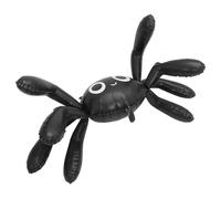KONTONTY Inflatable Halloween Spider Balloon Large Foil Blow Up Decor for Haunted Houses Birthday Party Supplies Easy Setup Lightweight Black Spooky Animal Prop