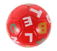 KONTONTY Inflatable Soccer Ball with Alphabet Soft Football for Indoor Outdoor Play Portable Early Education for Boys Safe Stitching Design for Learning Colors and Letters
