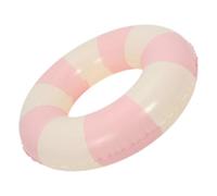 KONTONTY Inflatable Swim Ring for Ages Pink Checkered Pool Float with Quick Inflation Lightweight Portable Swim Tube for Beach and Pool Fun Swimming