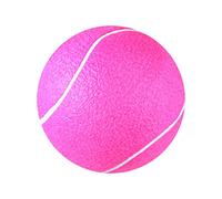 KONTONTY Inflatable Tennis Ball for Soft Elastic Pink Flannel Outdoor for Educational Play Rubber Material for Parent Interaction and Indoor Outdoor Activities