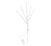 KONTONTY LED Tree Branch Lights Home Decor Accessories Silver 2pcs Photo Props with Plastic and Iron Wire, Fine Workmanship Battery-free for Room Decoration and Store Display