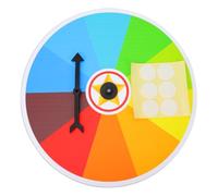 KONTONTY Lottery Turntable Prize Roulette Wheel Raffle Draw The Wheel Game Prop Game Wheel Raffle Wheel Fortune Wheel Carnival Wheel Christmas Wall Hanging Reward Wheel Colorful Foam