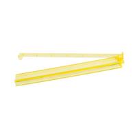 KONTONTY Mahjong Ruler Pusher Racks Game Holders Chinese Mahjong Binding Bars Slide Grip Mahjong Push Ruler Mahjong Accessories Transparent Mahjong Rack Mahjong Push Rod Yellow Plastic