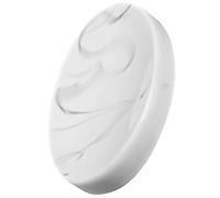 KONTONTY Marble Pattern Soap Dish Oval Soap Holder with Drainage for Bathroom Vanity and Shower Accessory