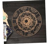 KONTONTY Metaphysical Pendulum Board Large Carved Divination Tool for Witches Dowsing Spirit Board with Artistic Patterns Home Altar Decoration and Meditation Energy Gift