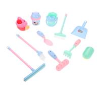KONTONTY Mini Cleaning Tool for Simulated Broom and Mop Model Early Educational Plaything for Boys and Dustpan Brush for Hands Learning and Interactive Fun