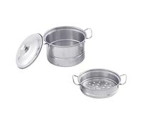 KONTONTY Mini Steamer Pot Simulation Kitchenware for Pretend Play Safe Stainless Steel Kitchen for Boys Creative Cooking Fun for Imaginative Play