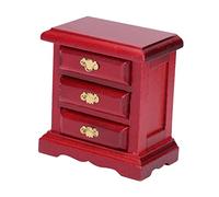 KONTONTY Mini Wood Cabinet Ornament Cute Mini Drawer Cabinet Decor for Dollhouse and House Aesthetic Multiple Uses Fine Craftsmanship Smooth Surface for Miniature Home Decoration
