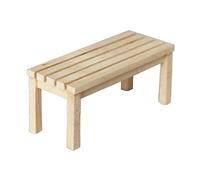 KONTONTY Miniature Wooden Bench for Doll House 1:12 Scale Mini Furniture Micro Landscape Model House Decor Boys and Girls Ornament