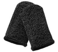 KONTONTY Mobile Game Controllers Trigger Set with 1 Pair Black and 5 Pairs Silver Fiber Game Finger Sleeves Touchscreen Compatible Gaming Accessories for Mobile Shooter and Random Color