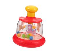 KONTONTY Montessori Early Development Interactive Press and Spin Sensory Ball with Bright Horse Carousel Model Educational Fine Motor Skill Activity for Preschool Groups