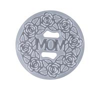 KONTONTY Mother's Day DIY Epoxy Coaster Mold Silicone Cup Pad Mold for Handmade Crafts White Durable for Unique Cup Cushions Suitable for Wine Coffee Milk Mugs Compact and Easy to Store
