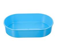 KONTONTY Multi-use Small Pill Tray Storage Container for Clinics and Nursing Homes, Blue Plastic Pill Organizer with Easy to Clean Design, Simple and Generous Style Small Medication Tray