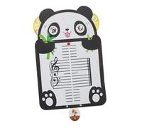 KONTONTY Music Note Board with Cute Panda Design for Beginners Portable Rhythm Learning Flash Cards for Music Education Five-line Staff Practice Tool for Piano Students