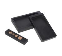 KONTONTY Natural Stone Chinese Calligraphy Set with Inkslab and Traditional Ink Stick Inkslabs for Writing Drawing and Painting Authentic Cultural Heritage Student Stationery