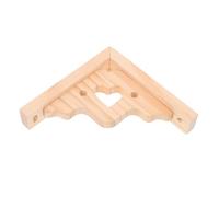 KONTONTY Natural Wood Triangular Shelf Bracket for Wall Mounted Floating Shelves Stable Rustic Wooden Corner Brace for Home Storage and Display with Strong Structural Integrity