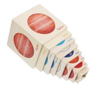 KONTONTY Nesting for Educational Solar System Boxes Stackable Planet Cubes for Preschool Learning Safe Smooth Surface Early Development Game for Boys