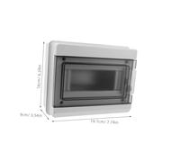 KONTONTY Outdoor Breaker Box Cover with Transparent Lid Rated Electrical Distribution Protection Case for Circuit Breakers UV Resistant Enclosure for Wet Areas and Commercial Use
