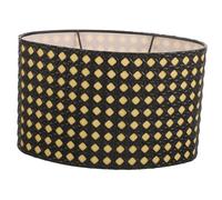KONTONTY Oval Hollow Metal Lamp Shade with Carved Design Modern Decorative Cover for Table Lamps Easy Installation Soft Light Diffusion Suitable for Home and Hotel Interiors