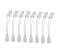 KONTONTY Passive Splitter Adapter for Security Cameras 12V Power Supply Module 8-Pack DC Connector for Network Monitoring