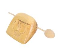 KONTONTY Percussion Instrument Wooden Fish Temple Block Educational Musical Instrument for Early Creativity Development and Listening Skills Practice
