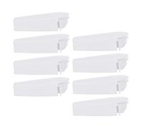 KONTONTY Plastic Cube Shelf Connectors High Clamping Force and Stable Storage 8pcs White Matte Finish Corner Connectors for Organisation for Shelving Units and Cabinets