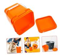 KONTONTY Plastic Paint Bucket Lid Square Paint Kettle Storage Bucket for Pigment